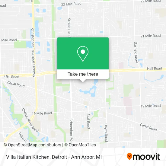 Villa Italian Kitchen map