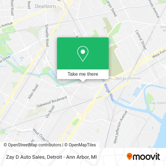Zay D Auto Sales map