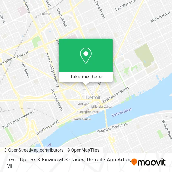 Level Up Tax & Financial Services map