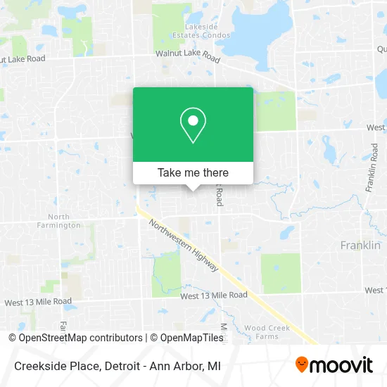 Creekside Place map