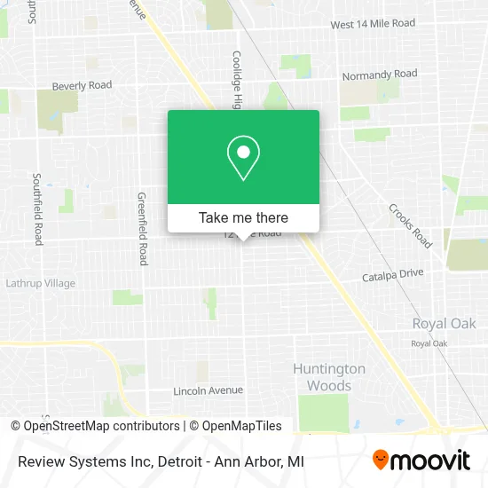 Review Systems Inc map