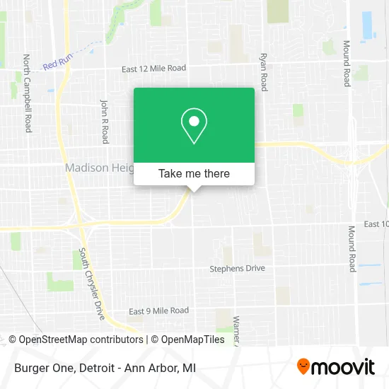 Burger One map