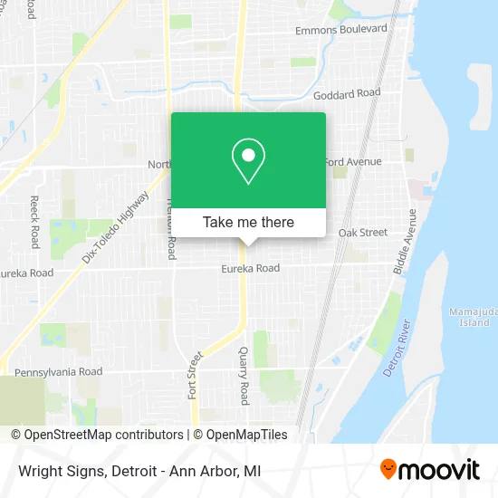 Wright Signs map