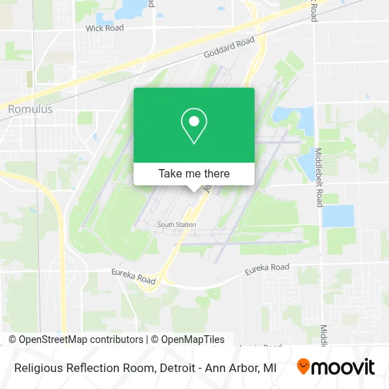 Religious Reflection Room map