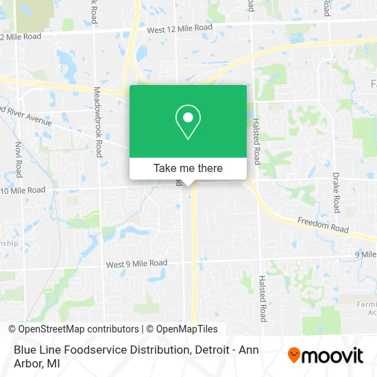 Blue Line Foodservice Distribution map