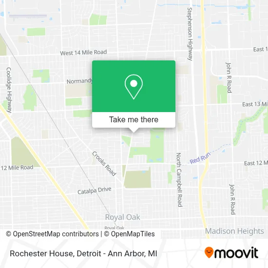 Rochester House map