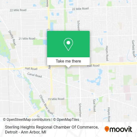 Sterling Heights Regional Chamber Of Commerce map