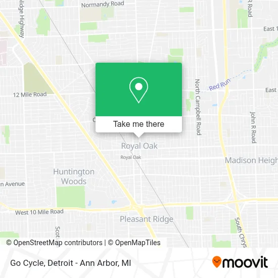 Go Cycle map