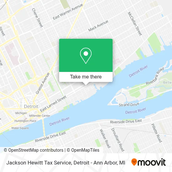 Jackson Hewitt Tax Service map
