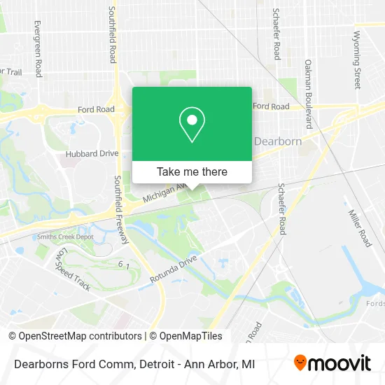 Dearborns Ford Comm map