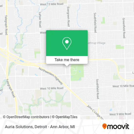 Auria Solutions map
