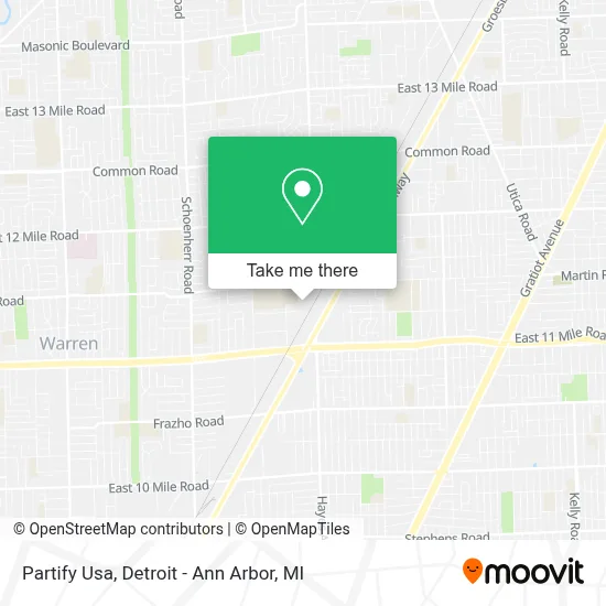 Partify Usa map