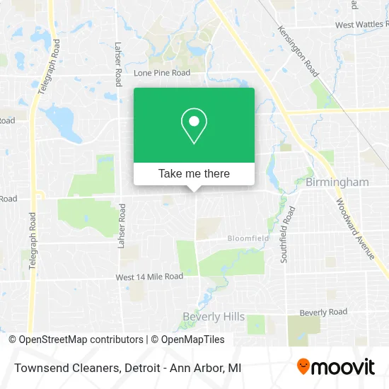 Townsend Cleaners map