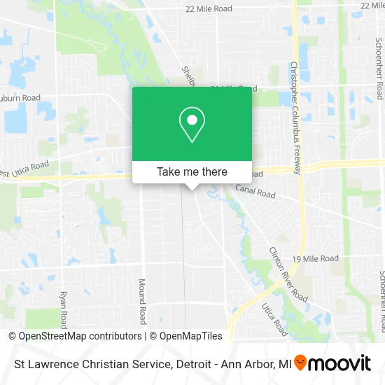 St Lawrence Christian Service map