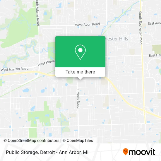 Public Storage map
