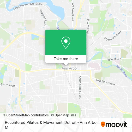 Recentered Pilates & Movement map