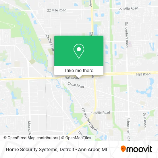 Home Security Systems map