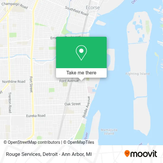 Rouge Services map