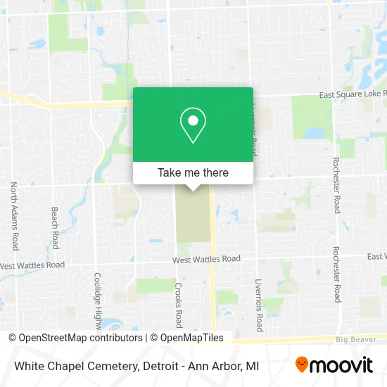 White Chapel Cemetery map