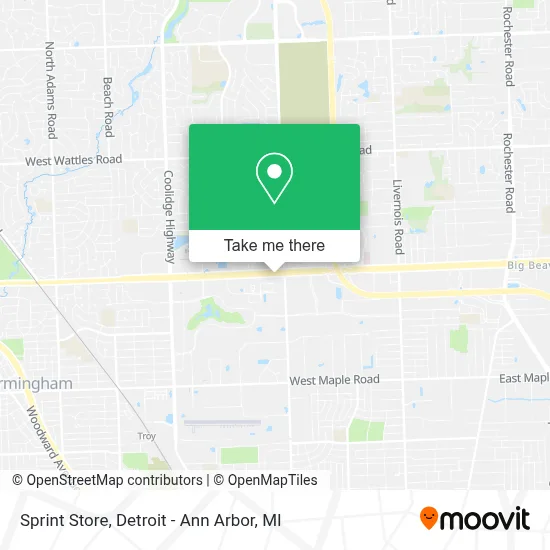Sprint Store map
