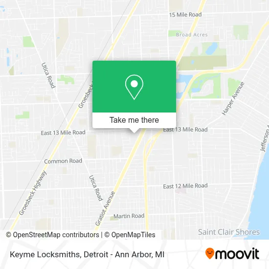 Keyme Locksmiths map