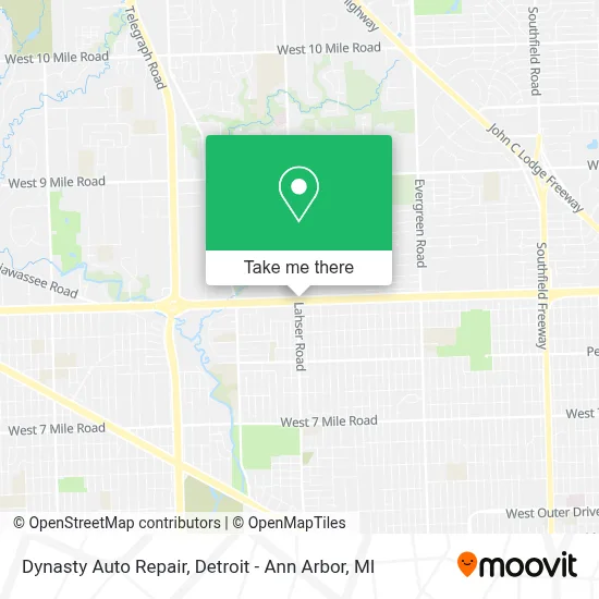 Dynasty Auto Repair map