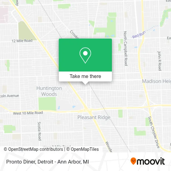 Pronto Diner map