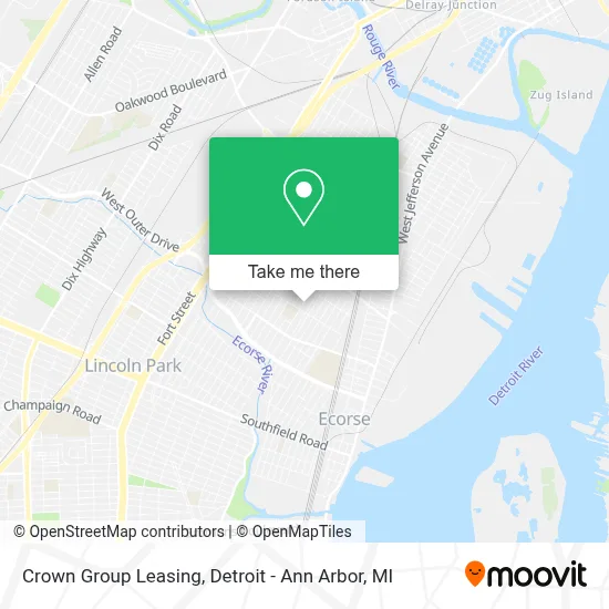 Crown Group Leasing map