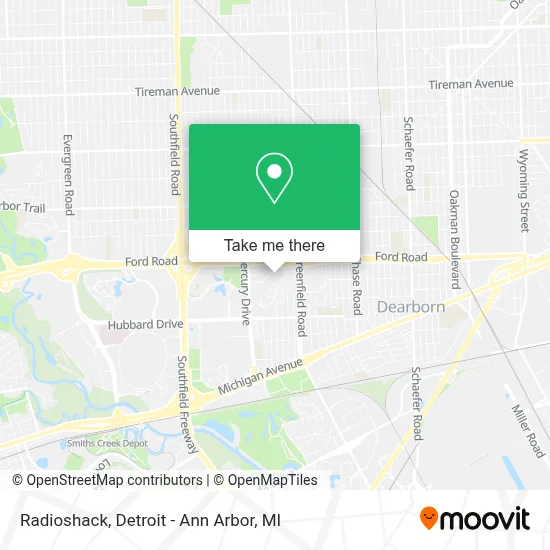 Radioshack map
