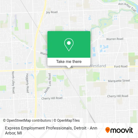 Express Employment Professionals map