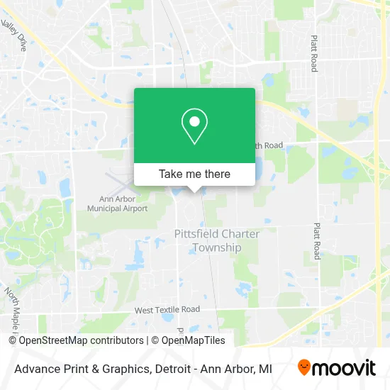 Advance Print & Graphics map