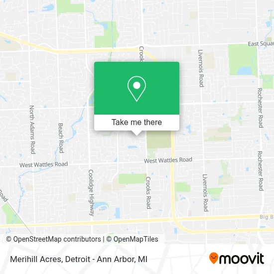 Merihill Acres map