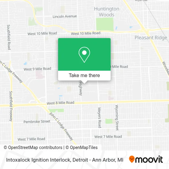 Intoxalock Ignition Interlock map