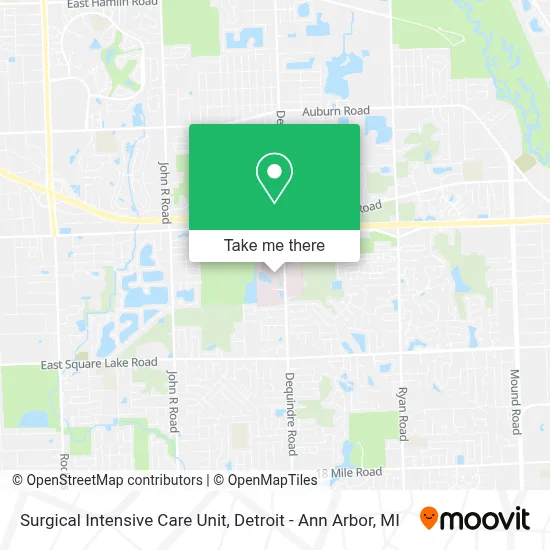 Surgical Intensive Care Unit map