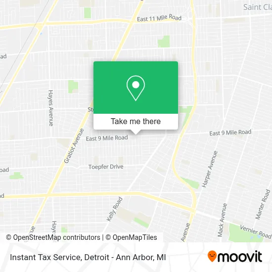 Instant Tax Service map