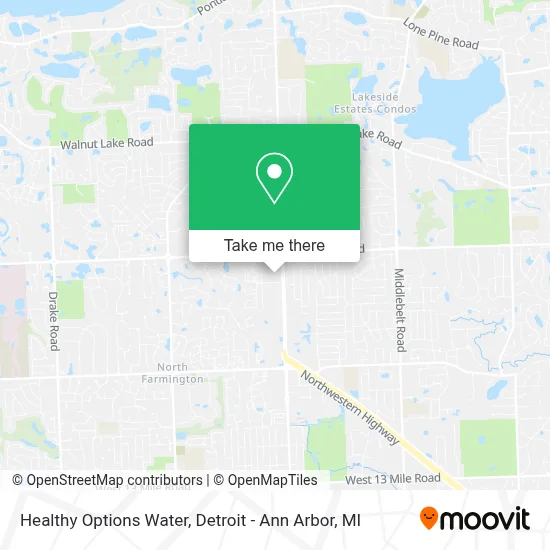 Healthy Options Water map
