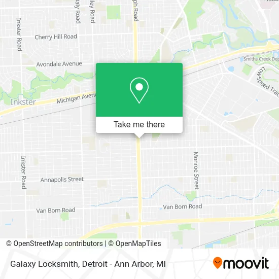 Galaxy Locksmith map