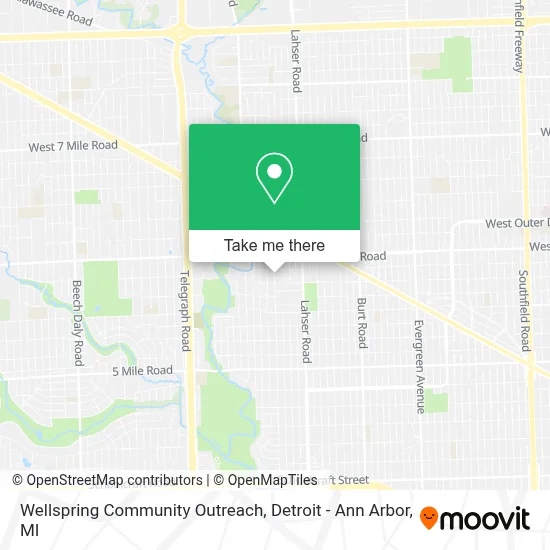 Wellspring Community Outreach map