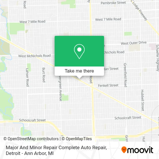 Major And Minor Repair Complete Auto Repair map