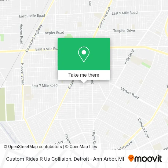 Custom Rides R Us Collision map