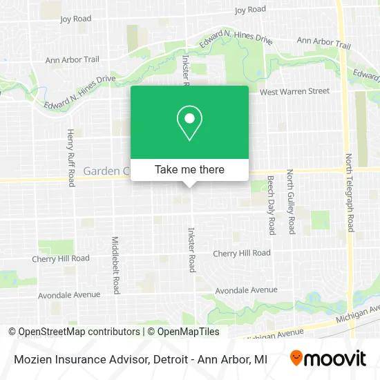 Mozien Insurance Advisor map