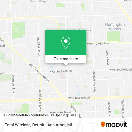 Total Wireless map