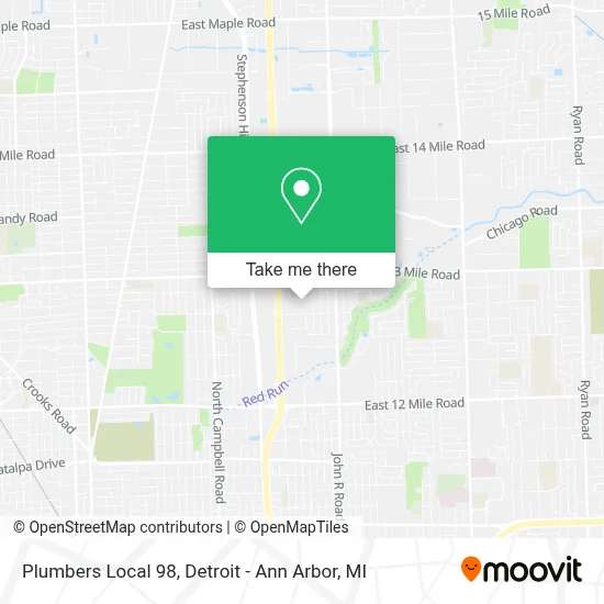 Plumbers Local 98 map