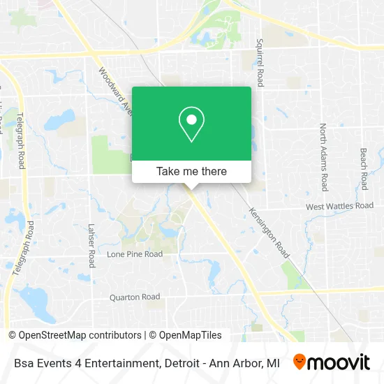 Bsa Events 4 Entertainment map