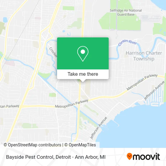 Bayside Pest Control map