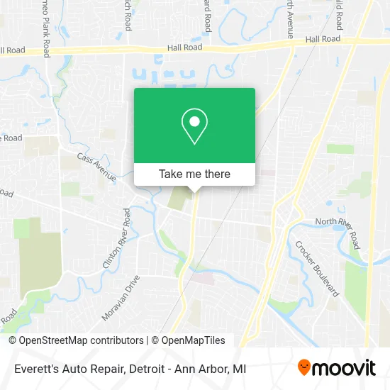 Everett's Auto Repair map
