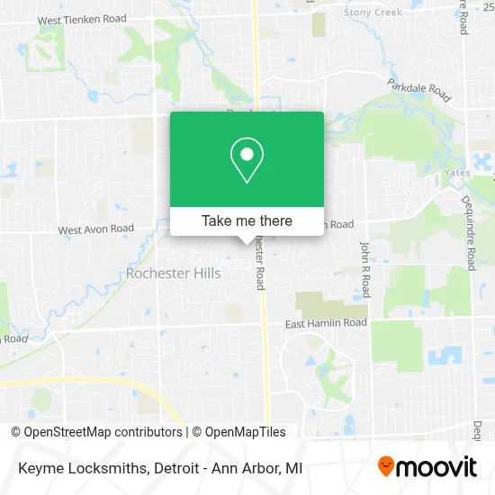 Keyme Locksmiths map