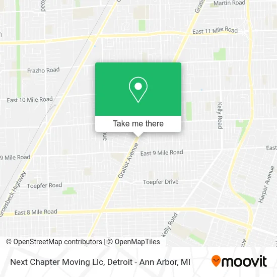 Next Chapter Moving Llc map