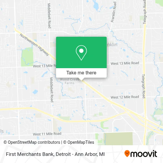 First Merchants Bank map