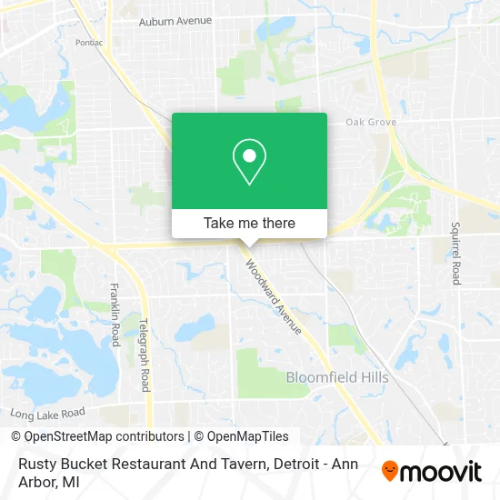 Rusty Bucket Restaurant And Tavern map
